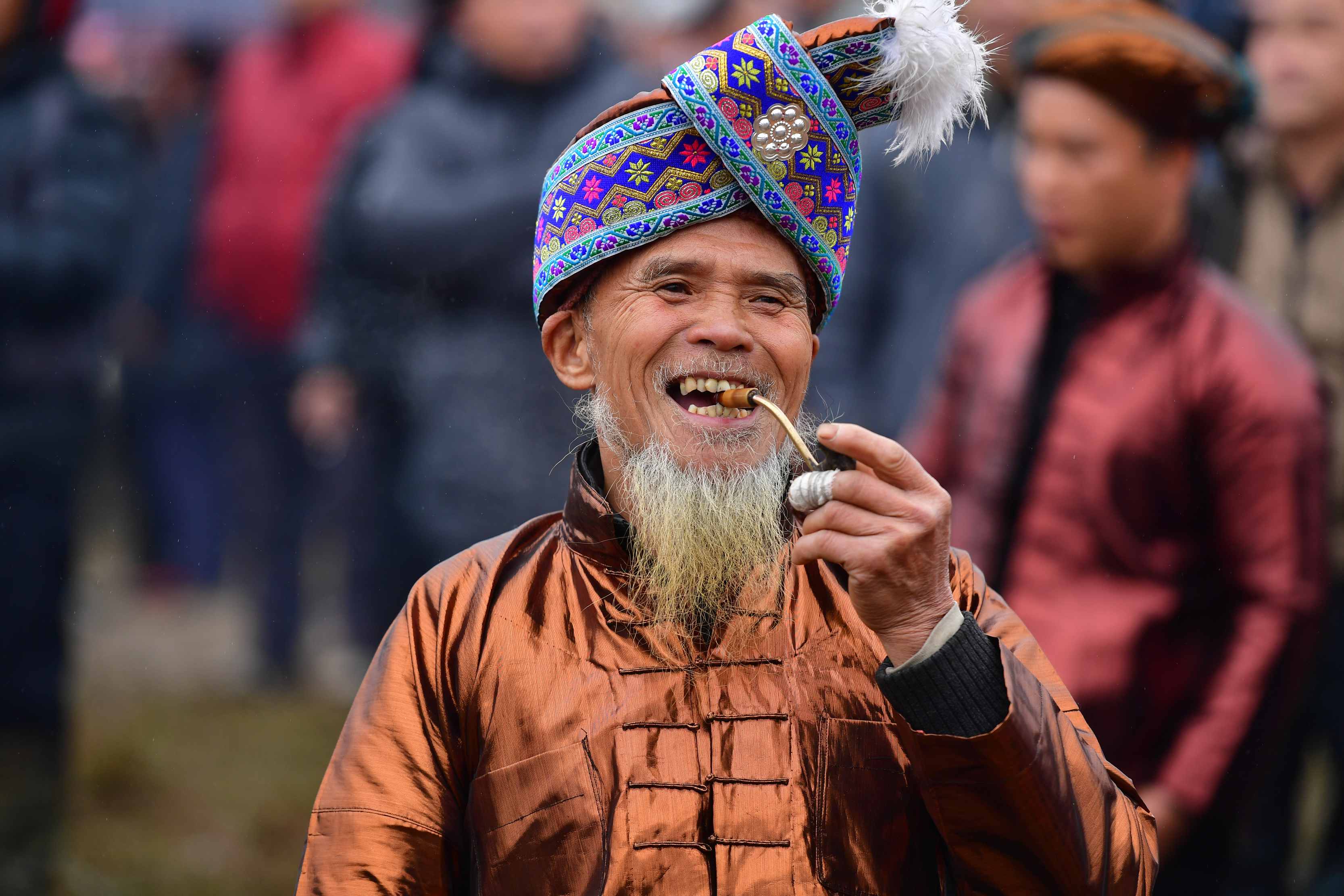 新华社记者 张爱林 摄当日,广西融水苗族自治县香粉乡举行十六古龙坡