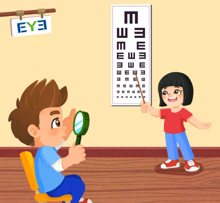 而学校体检测视力大多只是测裸眼视力.