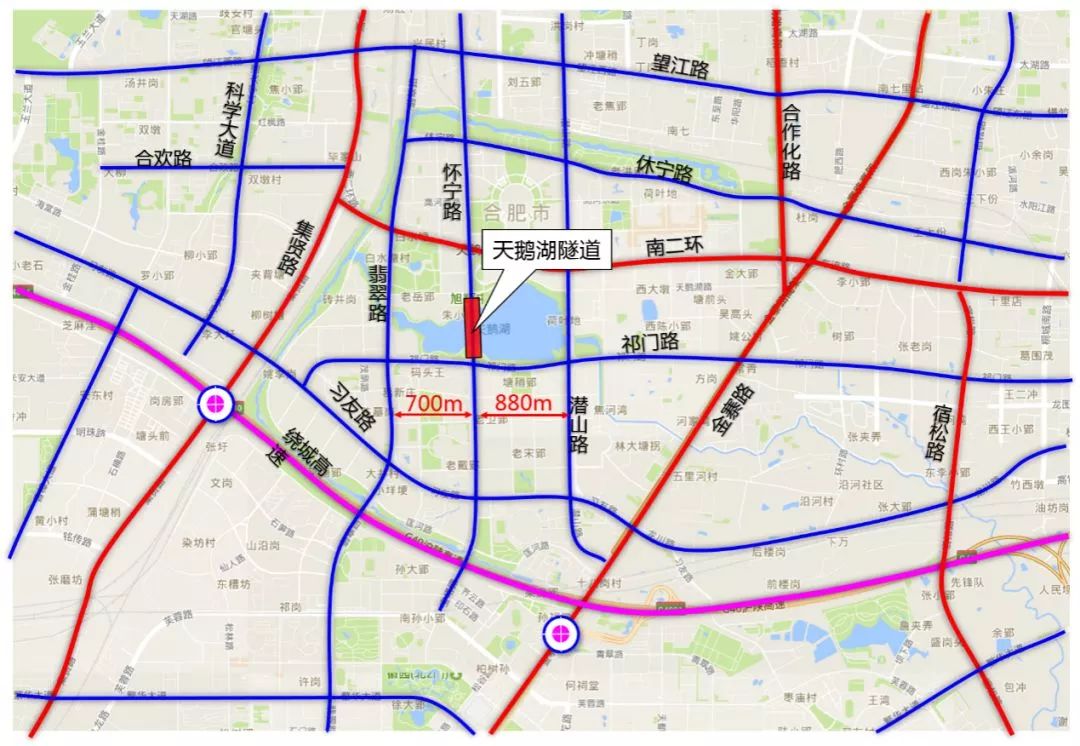 本周六开工,怀宁路下穿天鹅湖!工期12个月