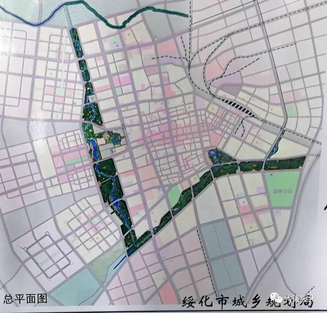 绥化城区水系规划图