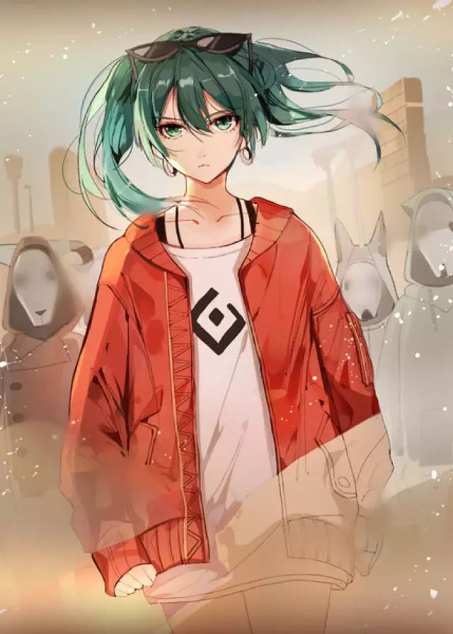 一组帅气的初音未来插画壁纸