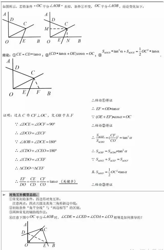 初中幾何模型大全，白送30分！所有初中生都要看！！ 搞笑 第6張