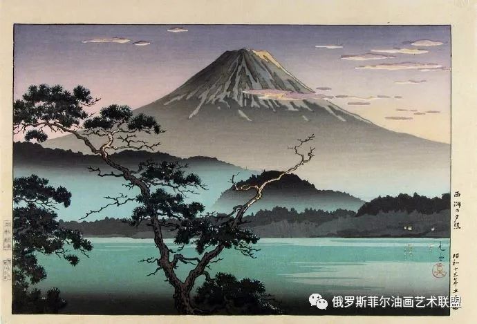 土屋光逸tsuchiya kōitsu日本浮世绘画家异域画风情调版赏析