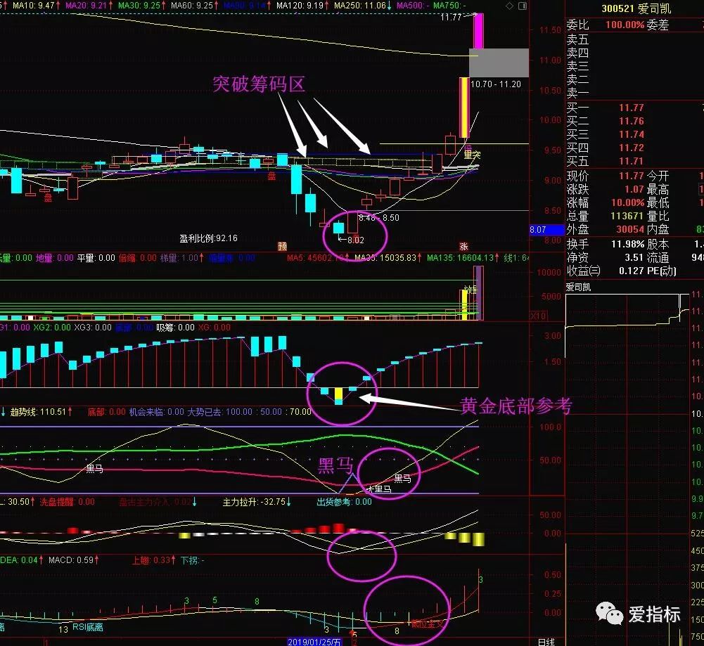 源码指标黑马线洗盘好指标如果一直维持50数值就有加速可能