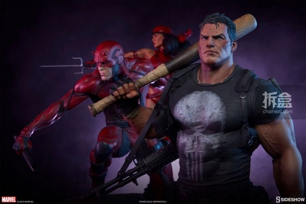 sideshow 漫威漫画 the punisher 惩罚者 22寸pf雕像