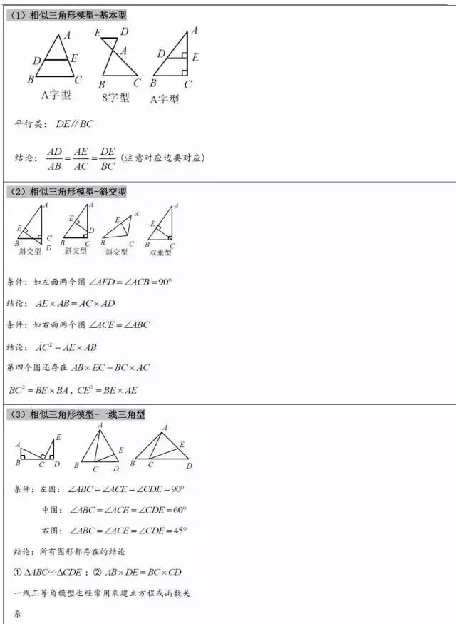 初中幾何模型大全，白送30分！所有初中生都要看！！ 搞笑 第13張