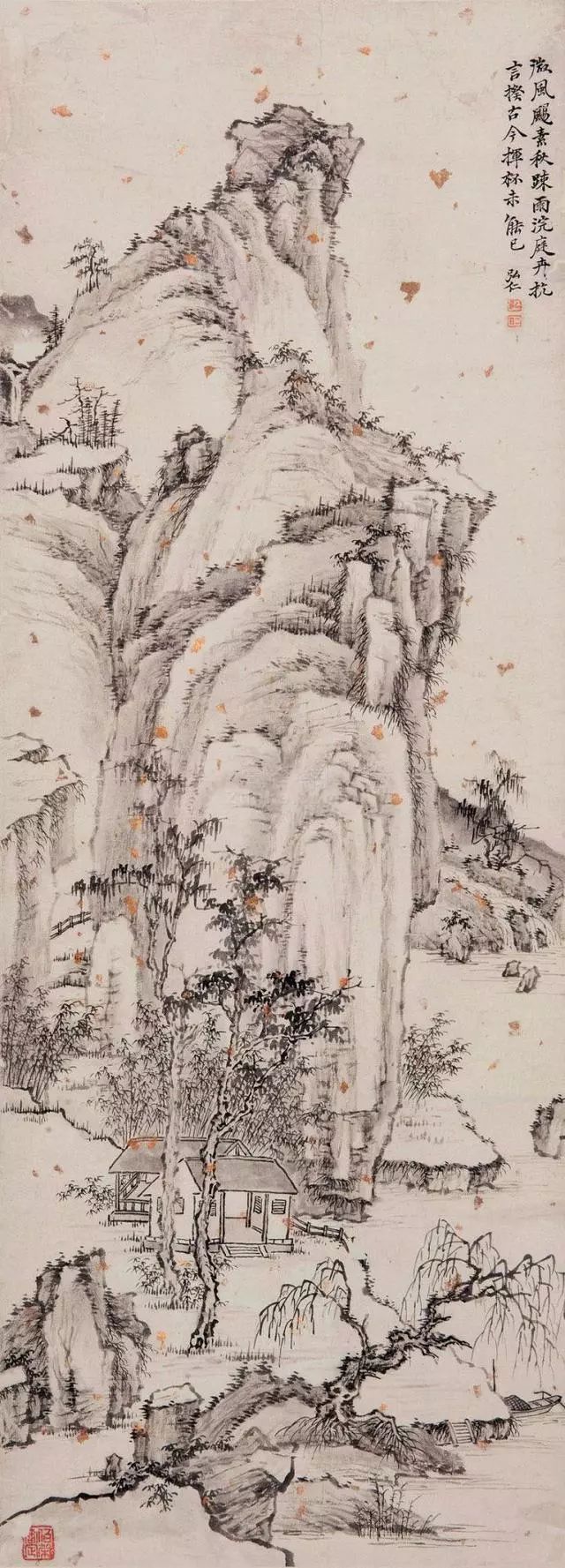 清初名家:弘仁山水画作品欣赏