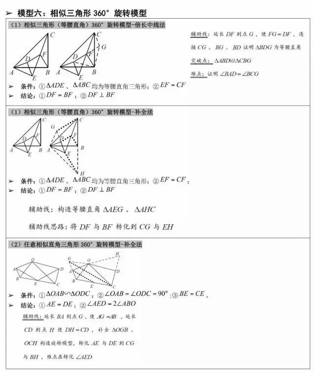 初中幾何模型大全，白送30分！所有初中生都要看！！ 搞笑 第9張