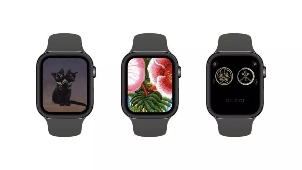 送你一组现成的 apple watch gucci 壁纸