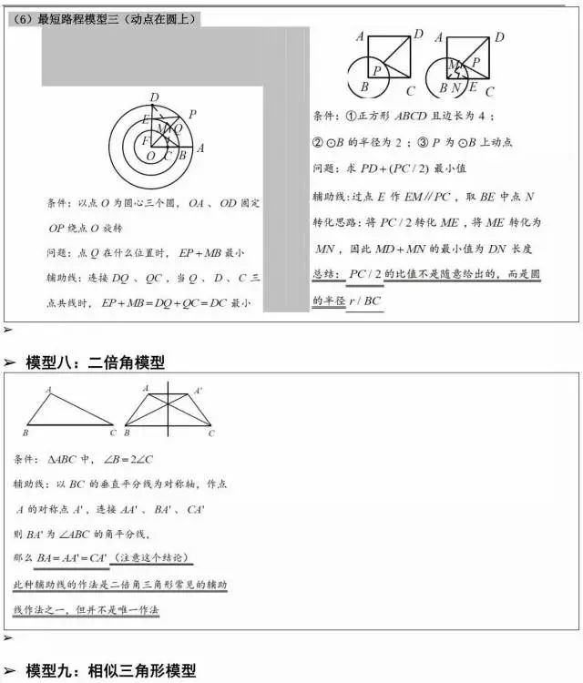 初中幾何模型大全，白送30分！所有初中生都要看！！ 搞笑 第12張