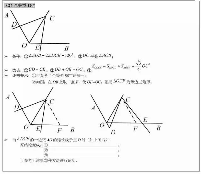 初中幾何模型大全，白送30分！所有初中生都要看！！ 搞笑 第4張