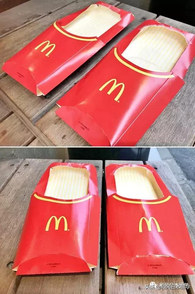 日本網友用麥當勞的薯條盒做了一雙鞋，也太沙雕了！ 搞笑 第9張