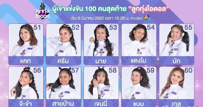 原创泰国翻拍《创造101,从这100位选手中选出你的女神吧!我选40号