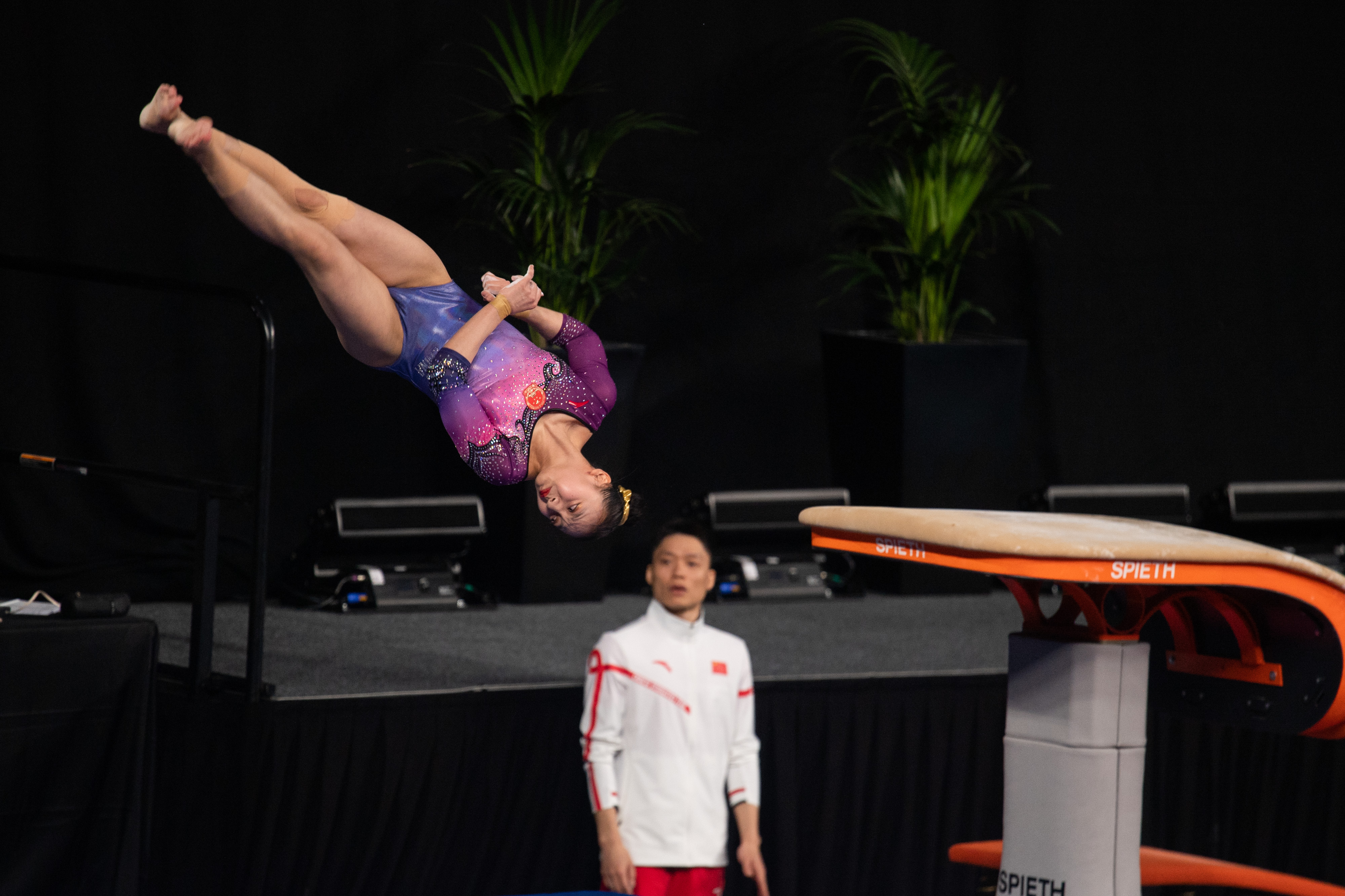 体操—世界杯墨尔本站:中国选手虞琳敏夺得女子跳马铜牌
