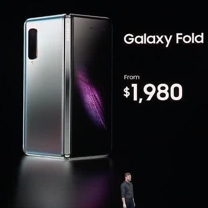 三星折叠手机Galaxy Fold限量发布,比最贵iPho
