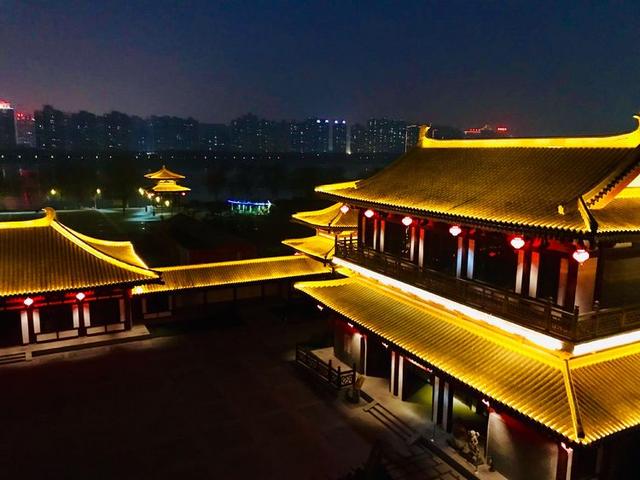 千年皇家园林隋唐上阳宫,夜景金碧辉煌为洛阳添彩