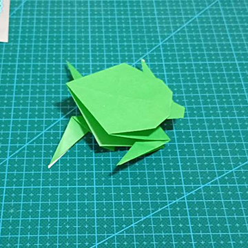 折纸海龟,折法简单,diy手工!