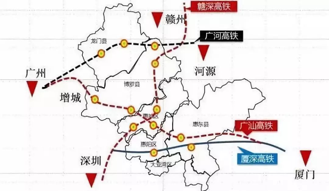 又一条高铁线路延伸至河源总投资超1102亿河源有三个站点