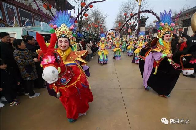 2019"西安年·最中国"陇州社火展演惊艳西安