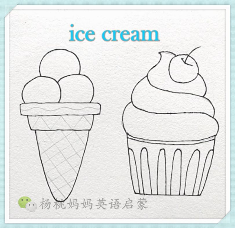 而根据冰淇淋不同的颜色,我们也可以判断出冰淇淋的口味,比如常见的