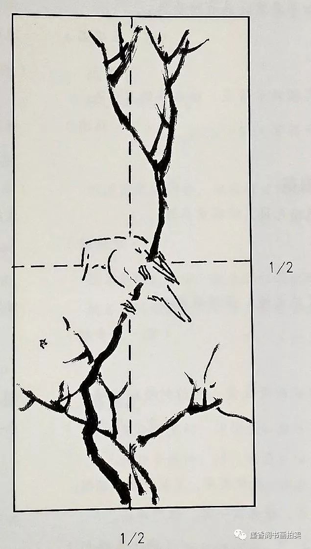 国画基础|花鸟画的简单构图法,构图的十要素