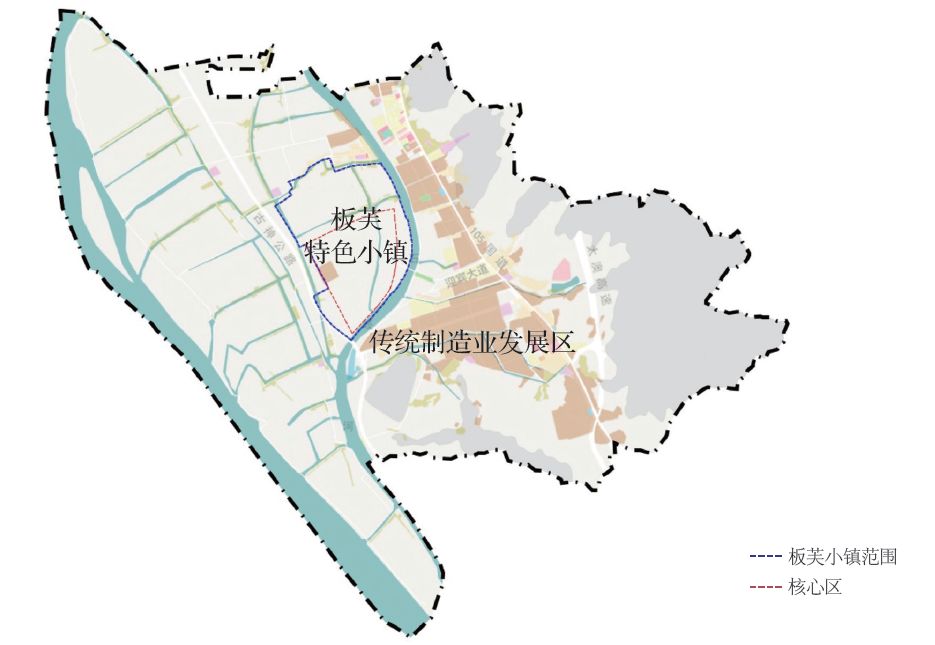 图7 板芙智能装备特色小镇在板芙镇的区位图资料来源:作者自绘.