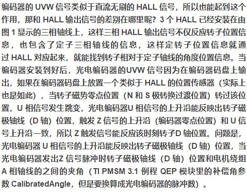 永磁同步电机转子初始位置检测、增量式光电编