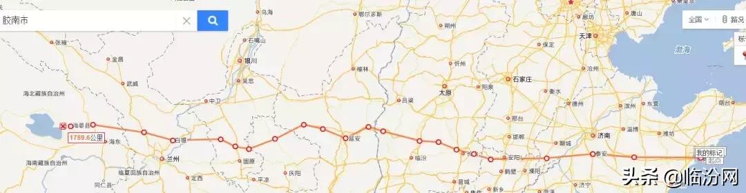其中, 临汾市经过: 国道341线从山东到青海全线采用一级公路标准,双