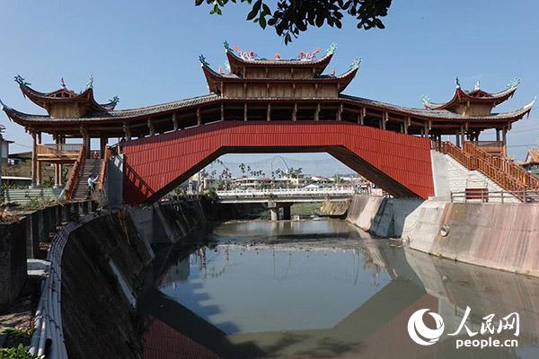 浙江温州泰顺廊桥落户台湾南投