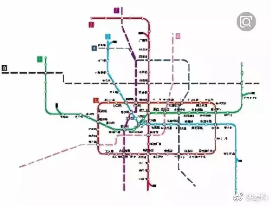 郑州市地铁分布图
