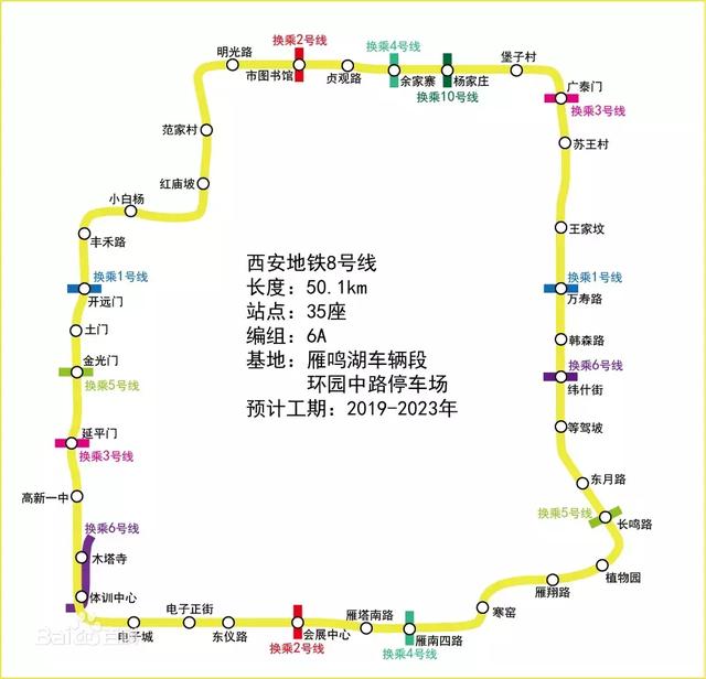 西安地铁"6线齐发,9线共建",最全线路站点信息来