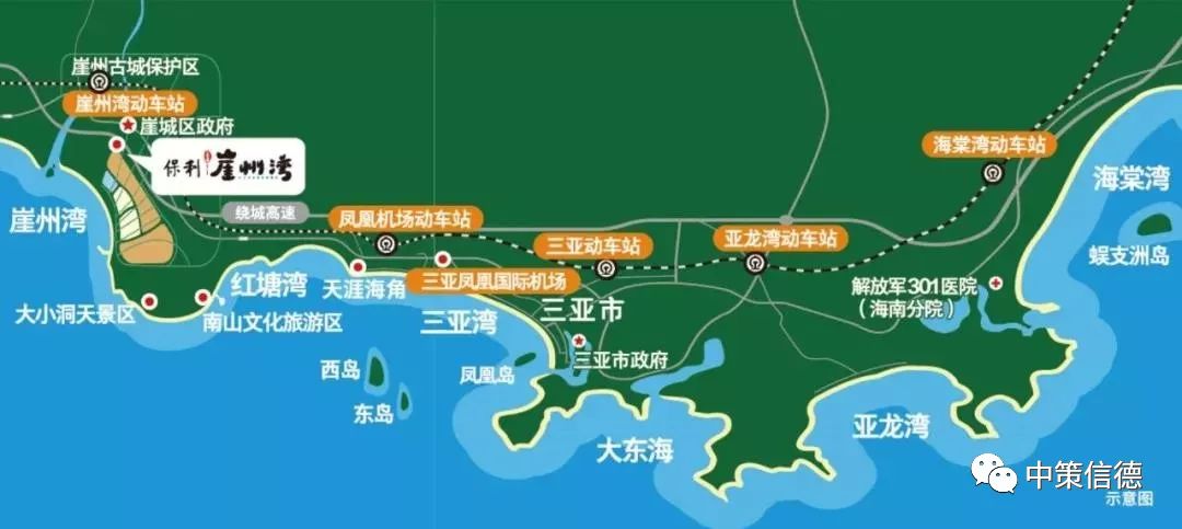 保利崖州湾 haitangwan 崖州湾位于海南省三亚市崖州区崖州大道区