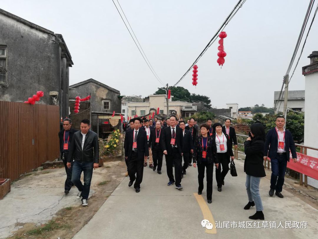 区人大代表到红草镇晨洲村开展社会主义新农村建设视察活动