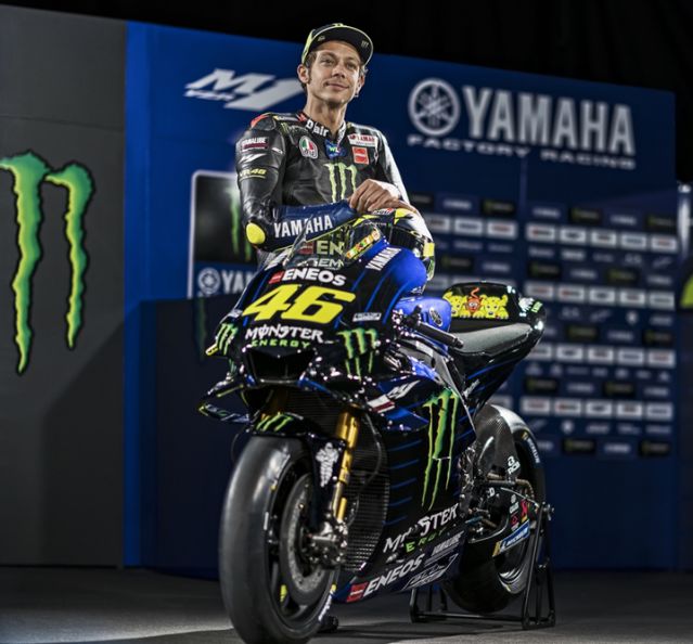 2019年的2月16日,是motogp传奇车手valentino rossi身披yamaha战衣