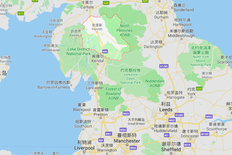 德比郡河谷地处英格兰中部以东的著名景区—峰区国家公园(peak