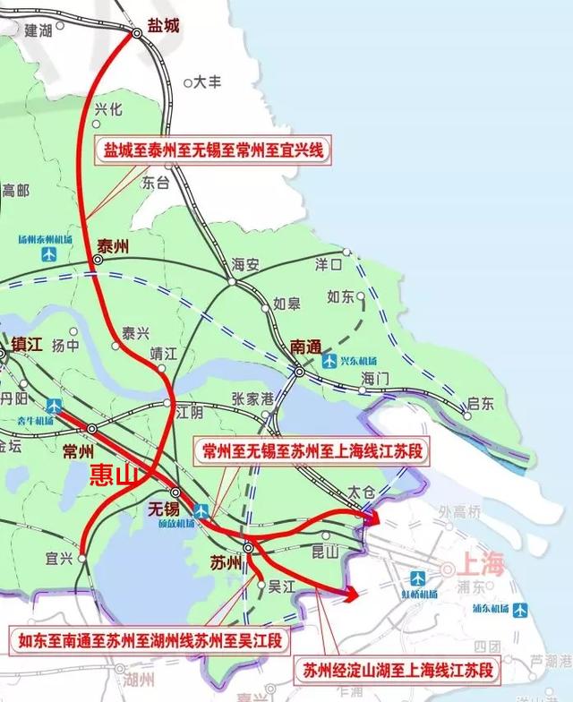 江苏省沿江城市群铁路规划项目表江苏省沿江城市群