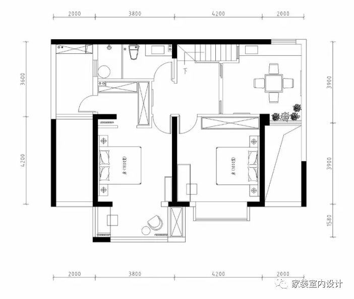 120平现代简约复式住宅,将二楼阳台改成阳光娱乐室,赞