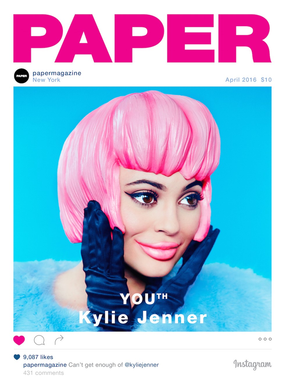 原創
            Kylie Jenner再登《Paper》雜誌封面，談及白手起家的歷程 時尚 第2張