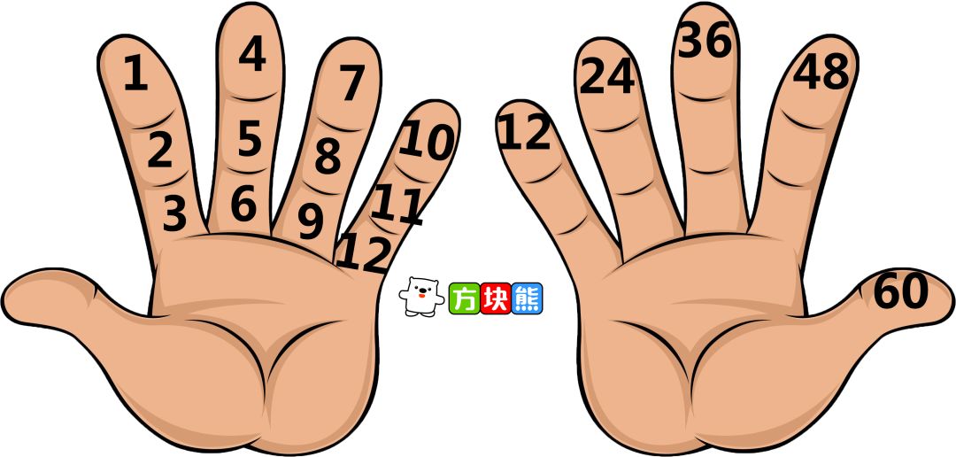 用手指来数10以内的数字很方便,但是面对更大数字的时候,古人们该怎么