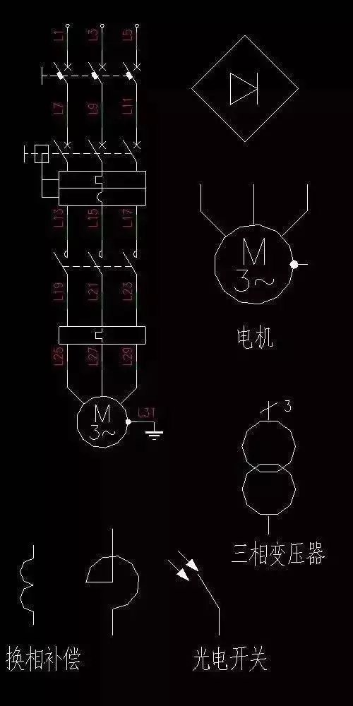 想做电气设计先要学会电气图纸cad设计图标标准