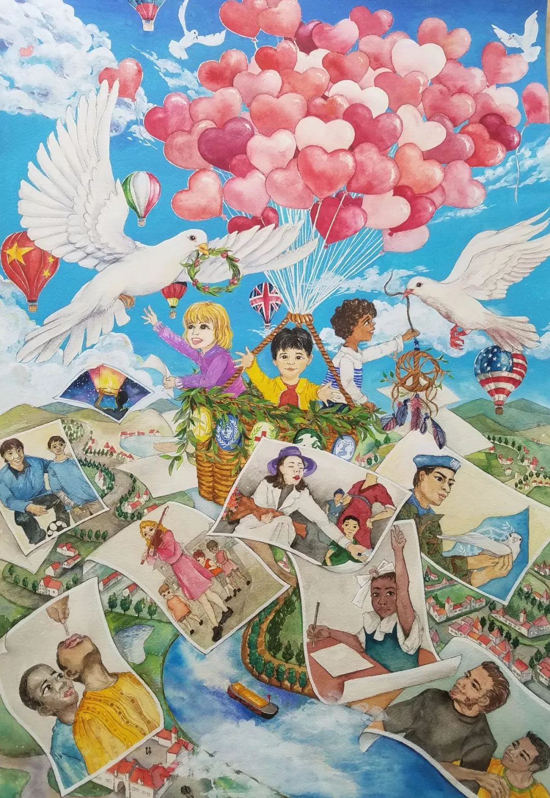 “和平的未来”荣耀中国梦想——西安经开第一学校（西安经发学校）世界和平海报绘画优秀作品展_年级
