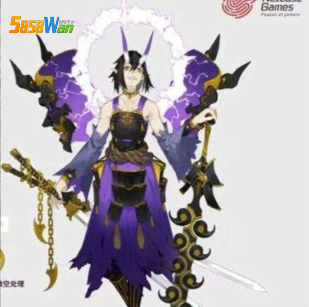 阴阳师:须佐之男原画曝光,黑金武器霸道无比,而表情却有点病娇