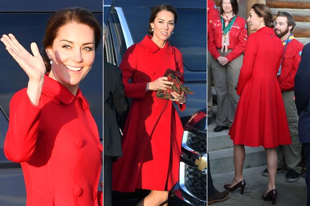 原創
            凱特王妃3穿這件1萬塊的娃娃領紅大衣，換雙鞋換個髮型又有了新意 時尚 第9張
