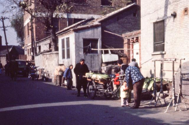 北京旧影1986年,古旧的胡同大杂院_天安门