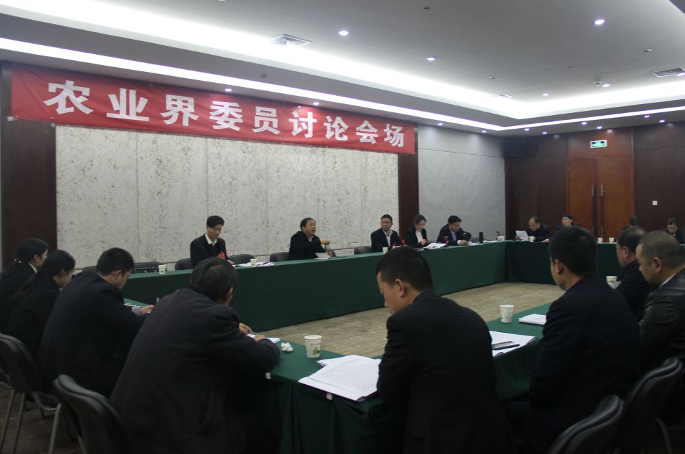 李桂芳参加县政协九届三次会议农业界分组讨论