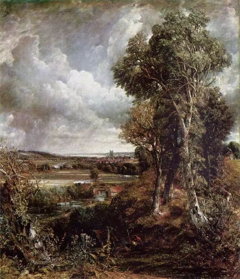 英国画家约翰·康斯太勃尔(john constable)风景油画作品