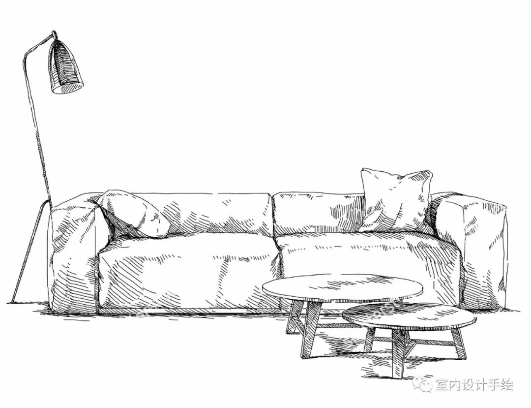 家具沙发手绘插画图片_生物静物_设计元素-图行天下素材网