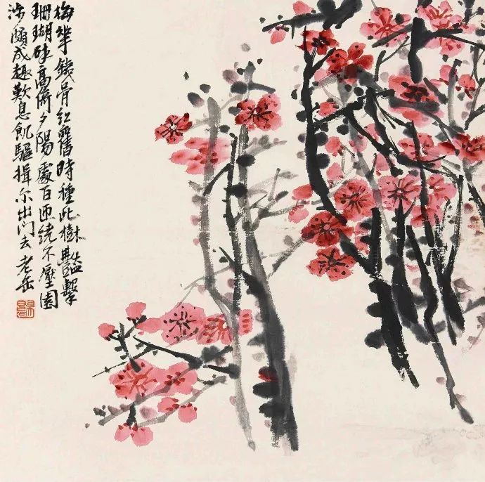 吴昌硕的梅花作品