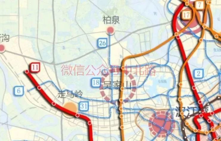 在武汉地铁新一轮规划中,和东西湖有关的线路有.