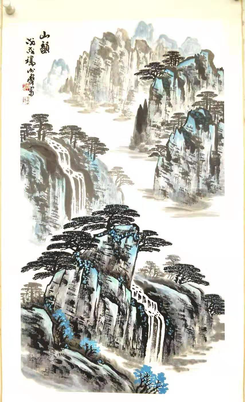 画家谢霁欲借大山抒壮志